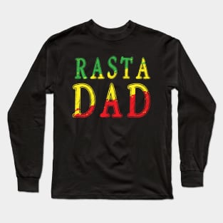 Rasta Dad Daddy , African Colors Long Sleeve T-Shirt